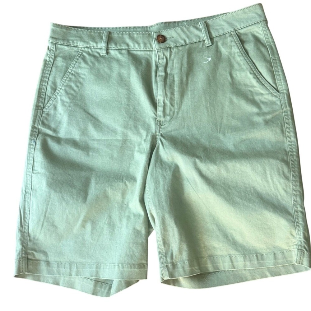 LL Bean Boys Khaki Chino Shorts Size 14 Regular Stretch Cotton NWOT Uniform
